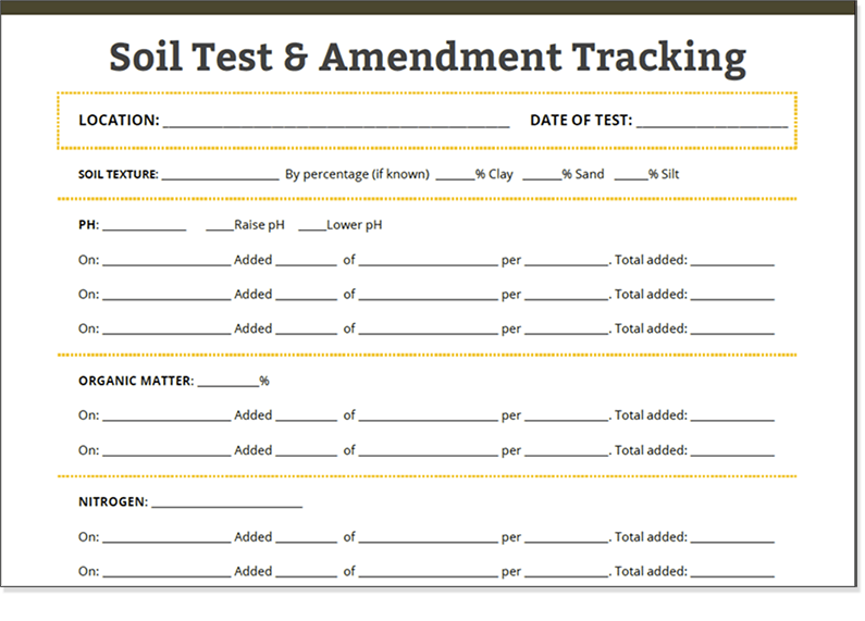 soil tracking chart pdf download