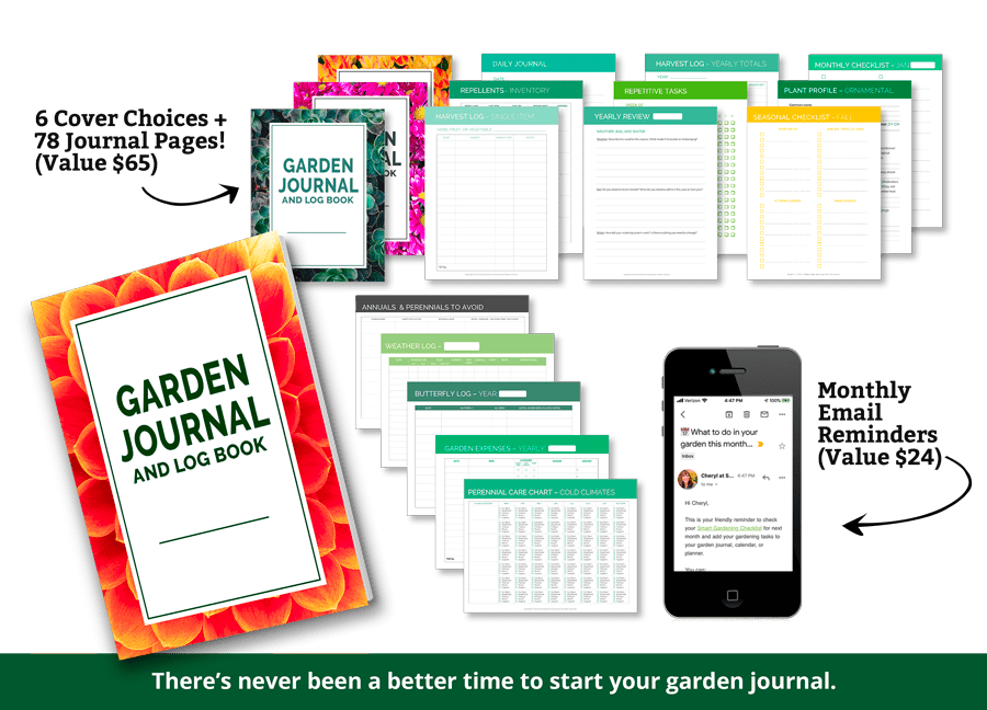 smart garden journal pages mockup