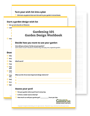 garden design workbook inside pages