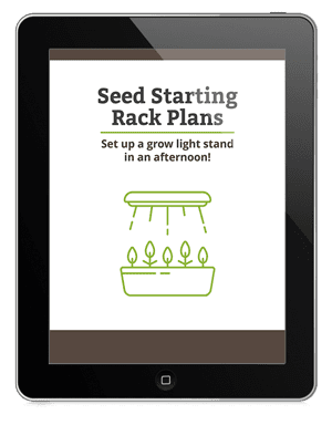 printable seed starting rack plans pdf on a tablet