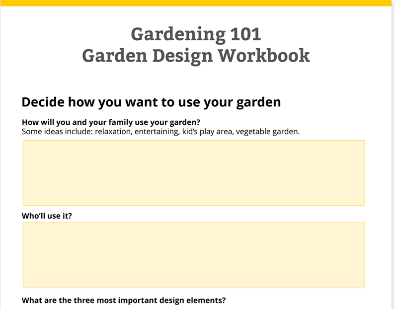 preview of garden design workbook pdf